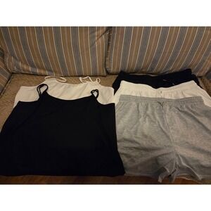 3 Athletic Shorts Elastic Waist Pockets 4XL 2 Lane Bryant  camisoles 22W